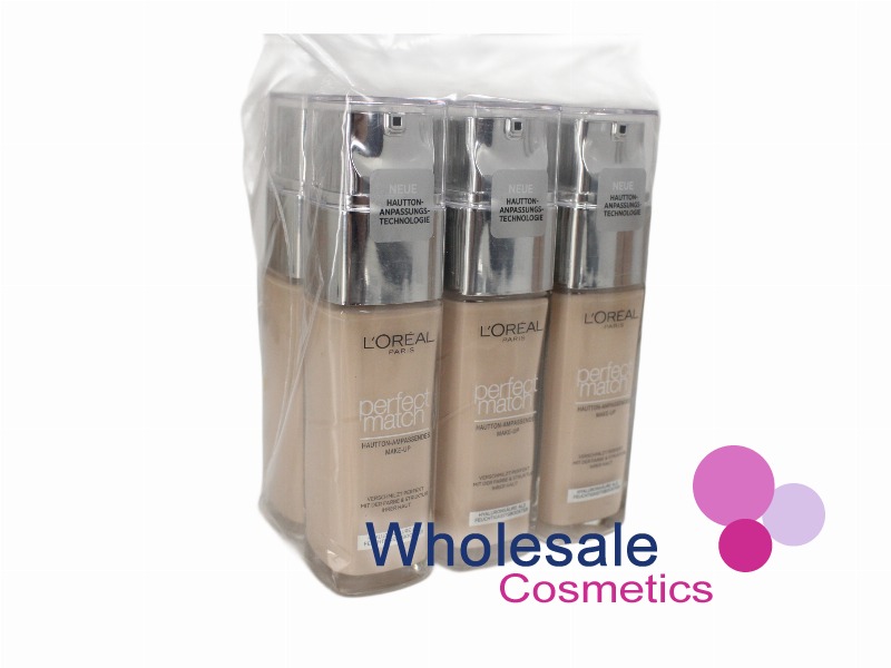 6 x L'Oreal Perfect Match Super-Blendable Foundation - 0.5N NEUTRAL UNDERTONE